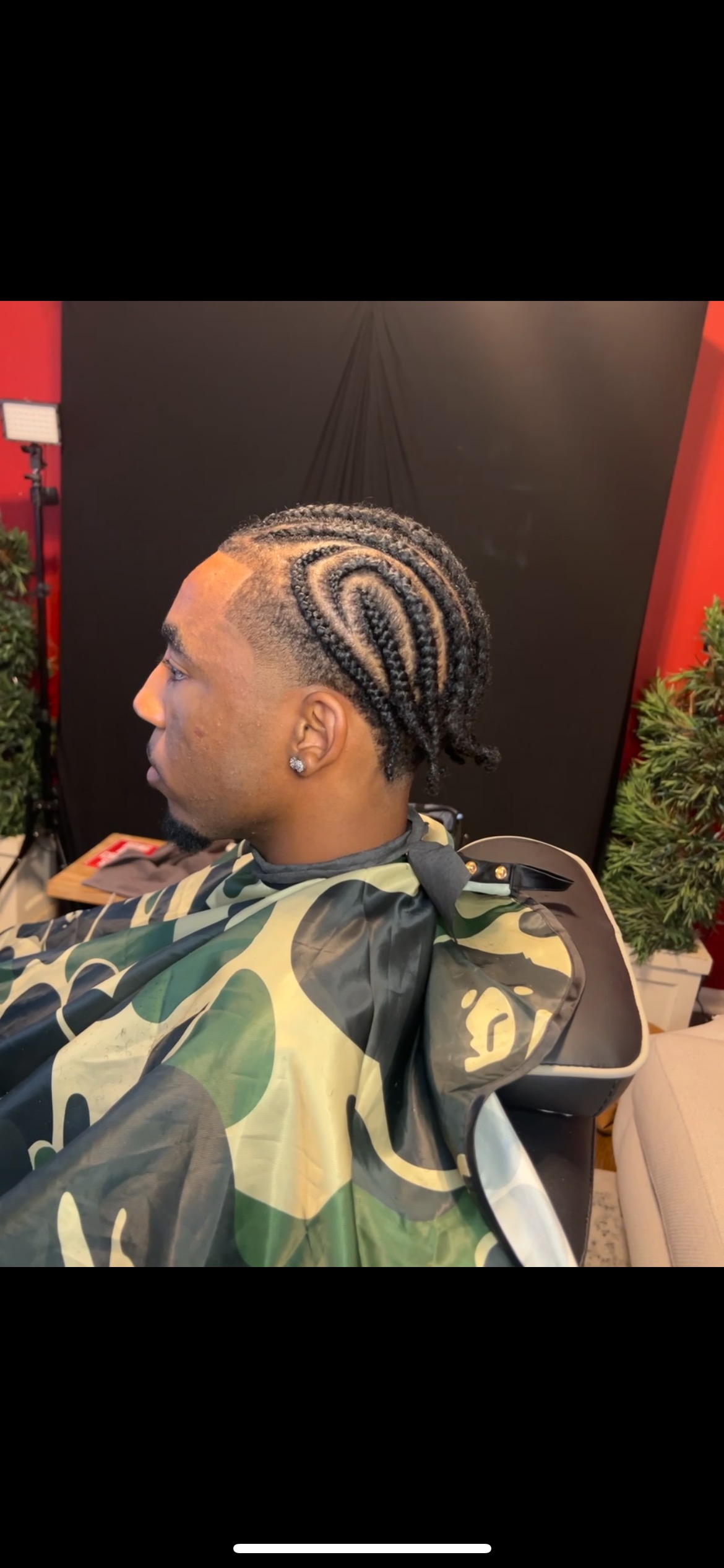 Beard trim and line-up precision work